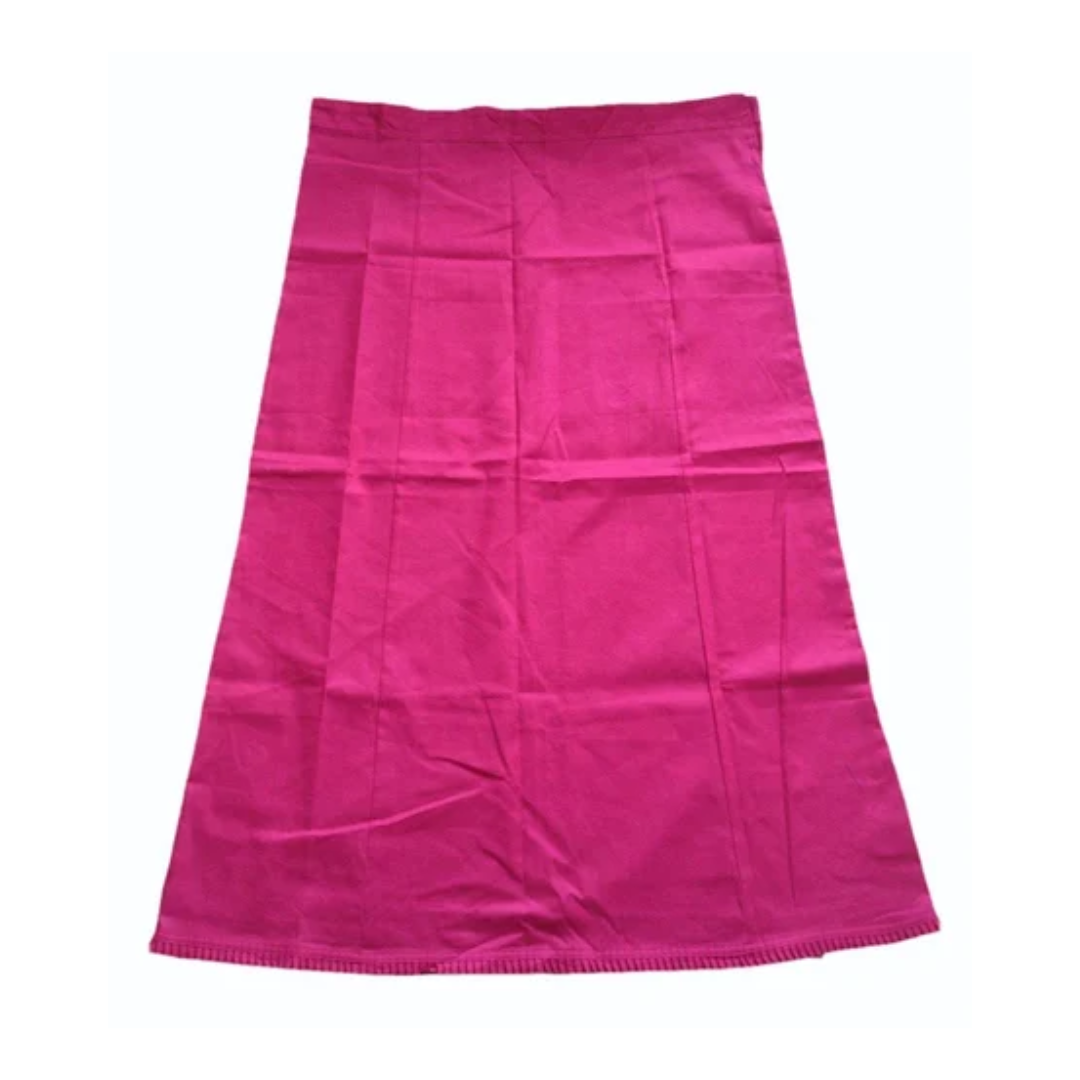 Dark Pink Plain Cotton Petticoat
