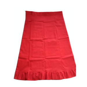 Red Plain Jhalar Cotton Petticoat